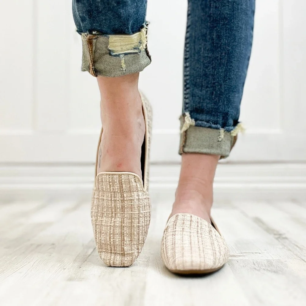 Corkys Goody 2 Shoes Ballet Flats Cream Loafers size 11